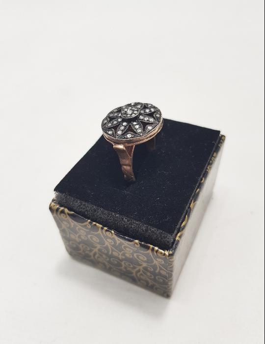 OSMANLI YILDIZI FORMLU PIRLANTA YÜZÜK