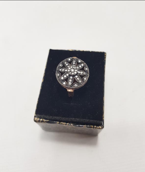 OSMANLI YILDIZI FORMLU PIRLANTA YÜZÜK