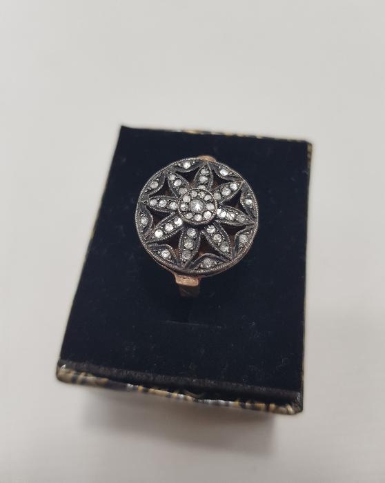 OSMANLI YILDIZI FORMLU PIRLANTA YÜZÜK