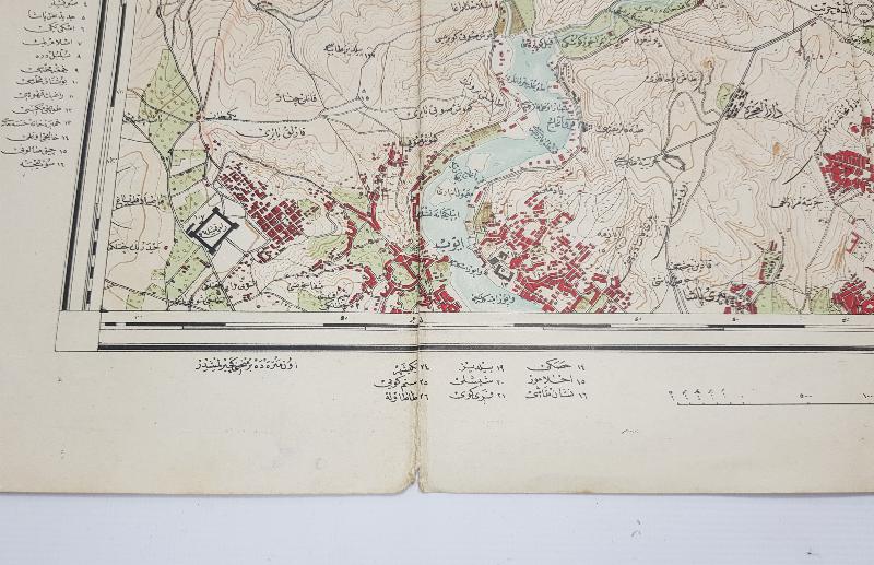 OSMANLICA HARİTA: KAĞITHANE VE BELGRAD ORMANLARI 