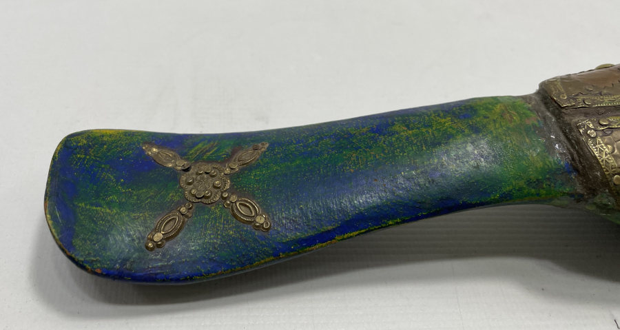 OSMANLI DÖNEMİ TAMAMI EL İŞÇİLİĞİ AHŞAP ÜZERİ METAL İŞLEMELİ OYUNCAK KUŞ