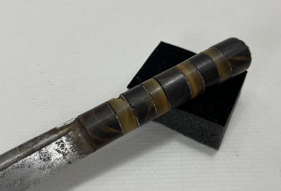 OSMANLI DÖNEMİ ÇOK NADİR FORMDA ÇERKES İŞİ ÇİZME KAMASI - SALLAMASI