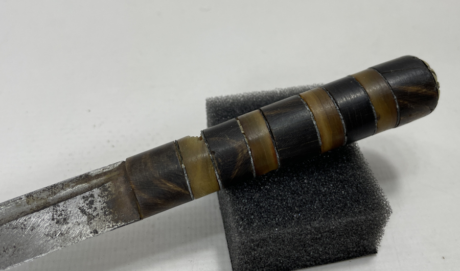 OSMANLI DÖNEMİ ÇOK NADİR FORMDA ÇERKES İŞİ ÇİZME KAMASI - SALLAMASI