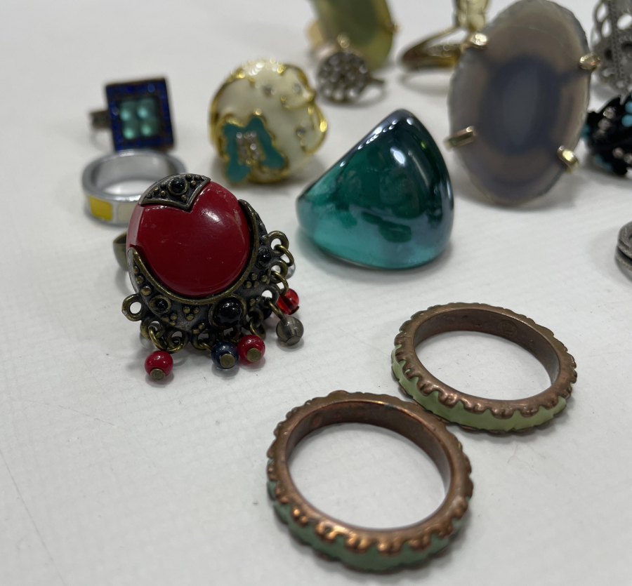 15 ADET ANTİKA BİJUTERİ YÜZÜK LOTU