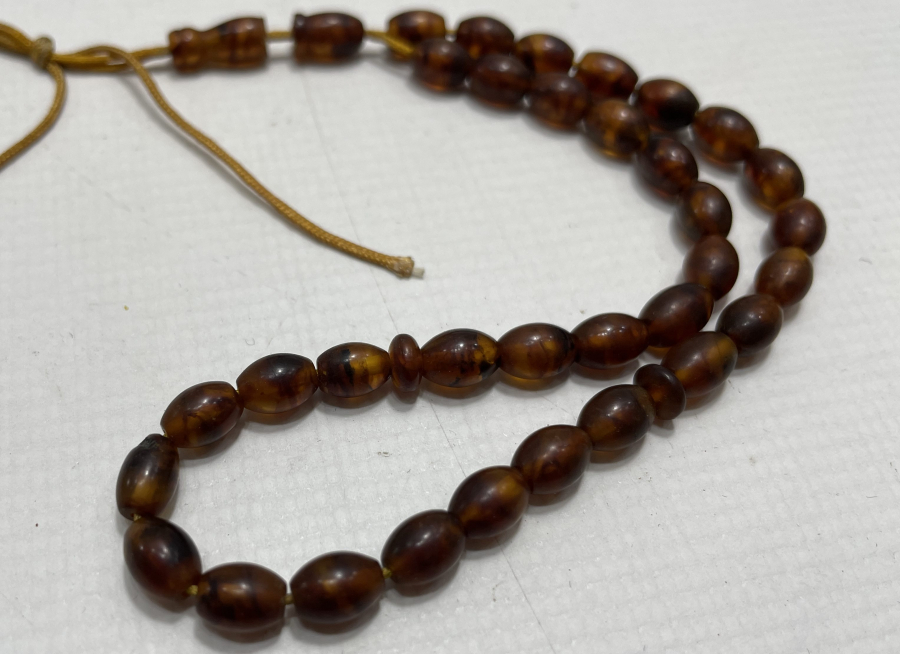 ANTİKA DAMLA KEHRİBARDAN MAMUL TESBİH