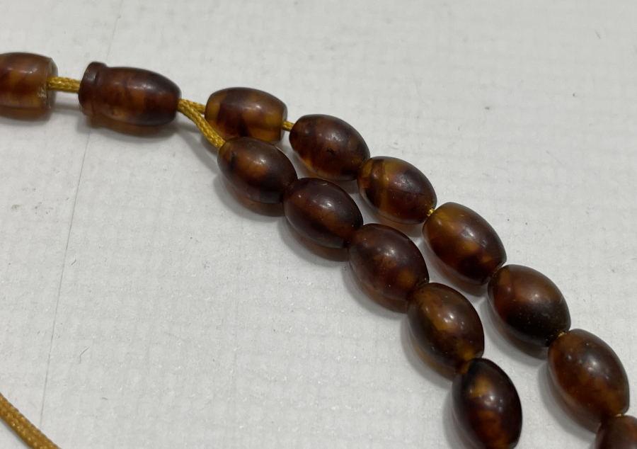 ANTİKA DAMLA KEHRİBARDAN MAMUL TESBİH