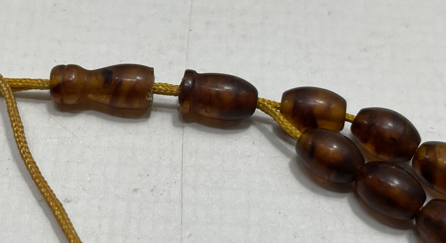 ANTİKA DAMLA KEHRİBARDAN MAMUL TESBİH