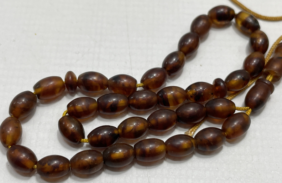 ANTİKA DAMLA KEHRİBARDAN MAMUL TESBİH