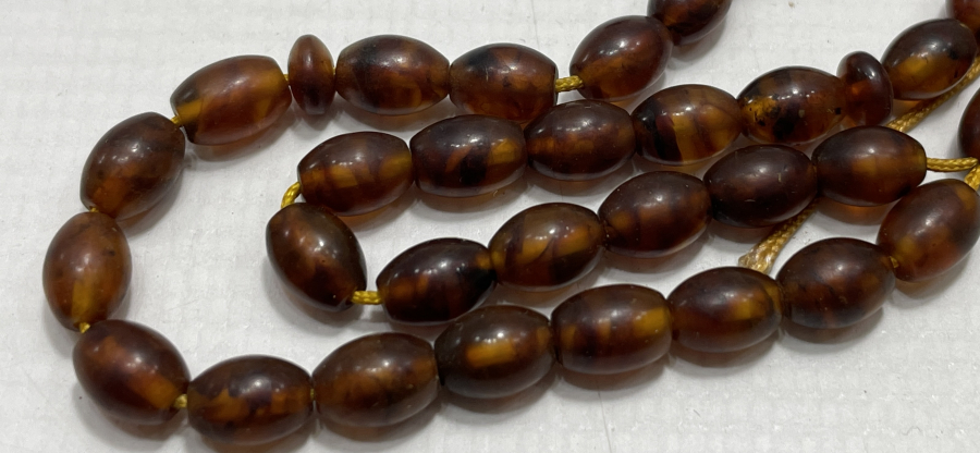 ANTİKA DAMLA KEHRİBARDAN MAMUL TESBİH