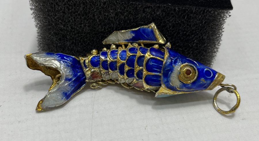 ANTİKA MİNELİ BALIK FİGÜRÜ