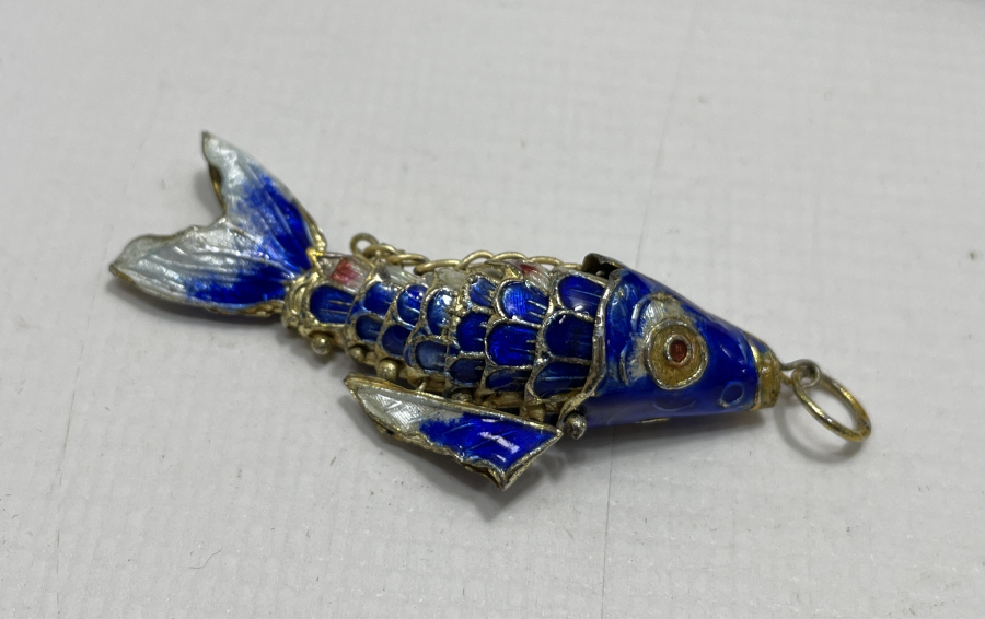 ANTİKA MİNELİ BALIK FİGÜRÜ