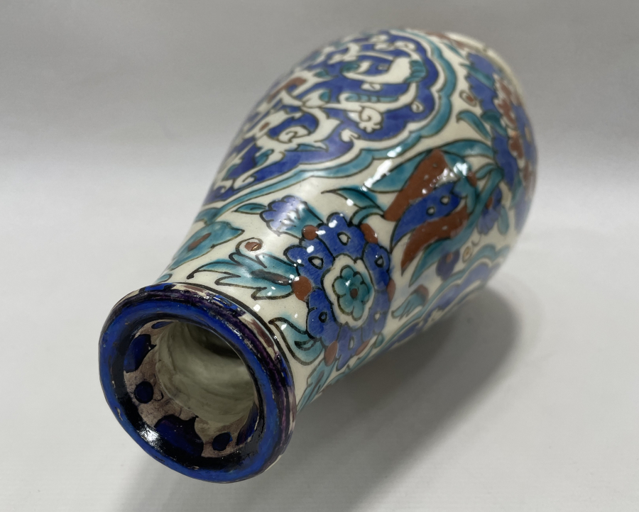 BÜYÜK BOY KÜTAHYA YAPIMI USTA İŞİ LALEDAN - VAZO