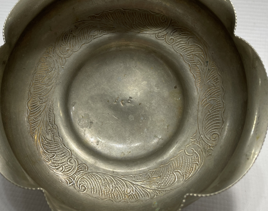 İŞLEMELİ ANTİKA GÜMÜŞ ŞEKERLİK