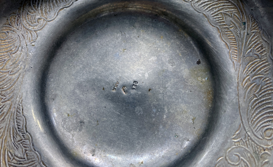 İŞLEMELİ ANTİKA GÜMÜŞ ŞEKERLİK