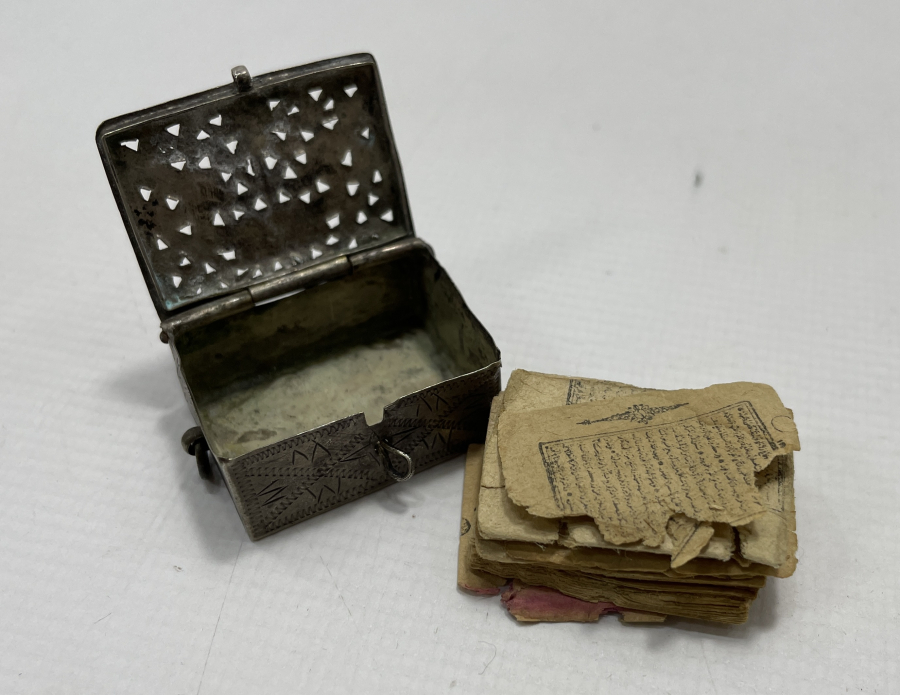 OSMANLI DÖNEMİ GÜMÜŞ SANCAK KUR'AN KABI