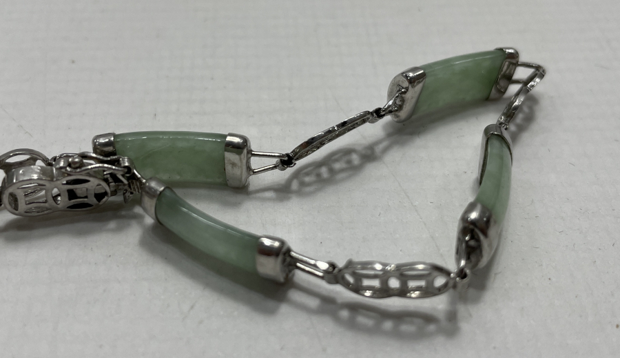 ÖZEL YAPIM DUMANLI KUVARS TAŞLI GÜMÜŞ BİLEKLİK