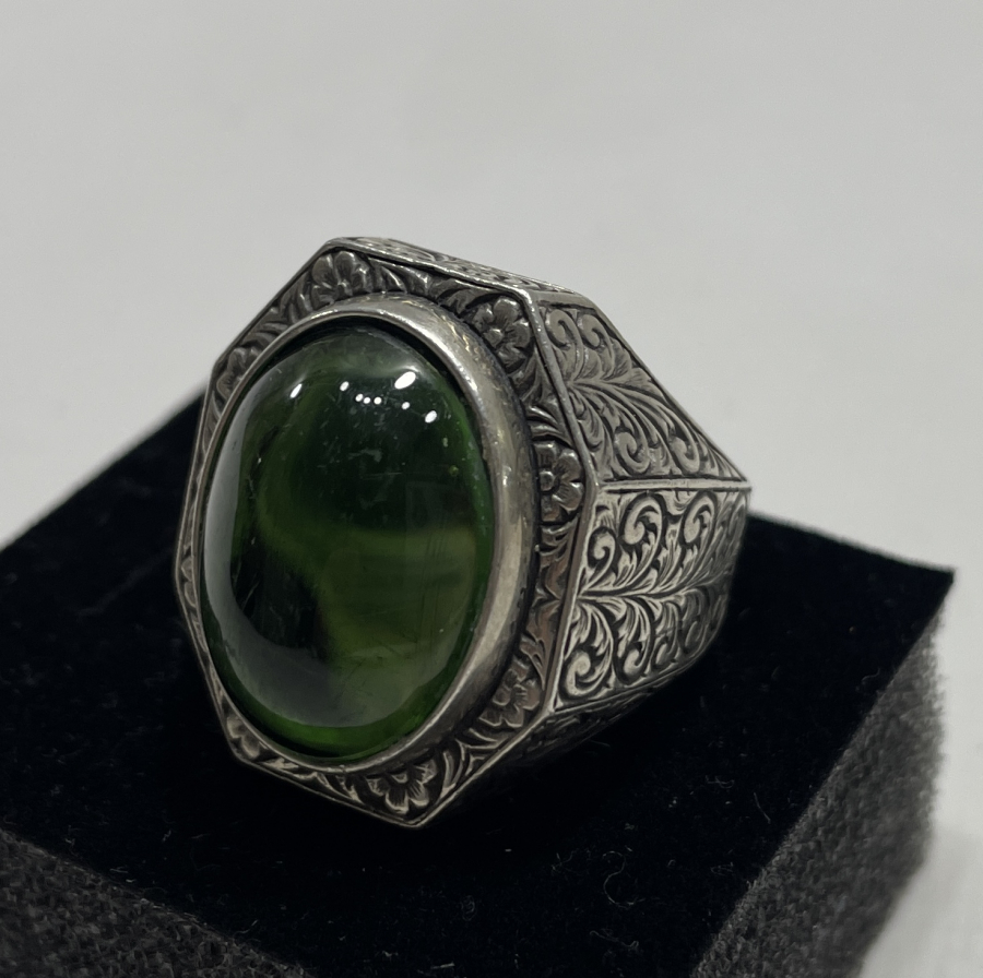 ÖZEL YAPIM KALEM İŞÇİLİKLİ BÜYÜK BOY YÜZÜK