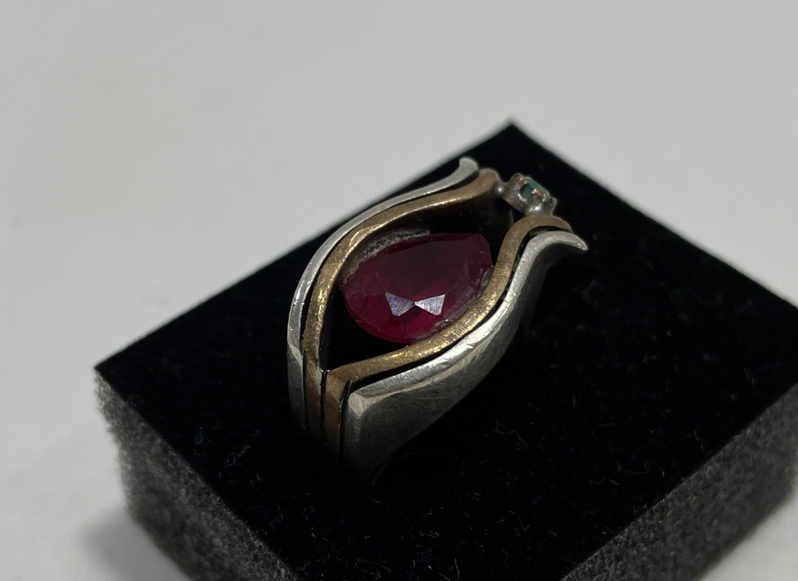 ÖZEL YAPIM LALE FORMUNDA GÜMÜŞ YÜZÜK