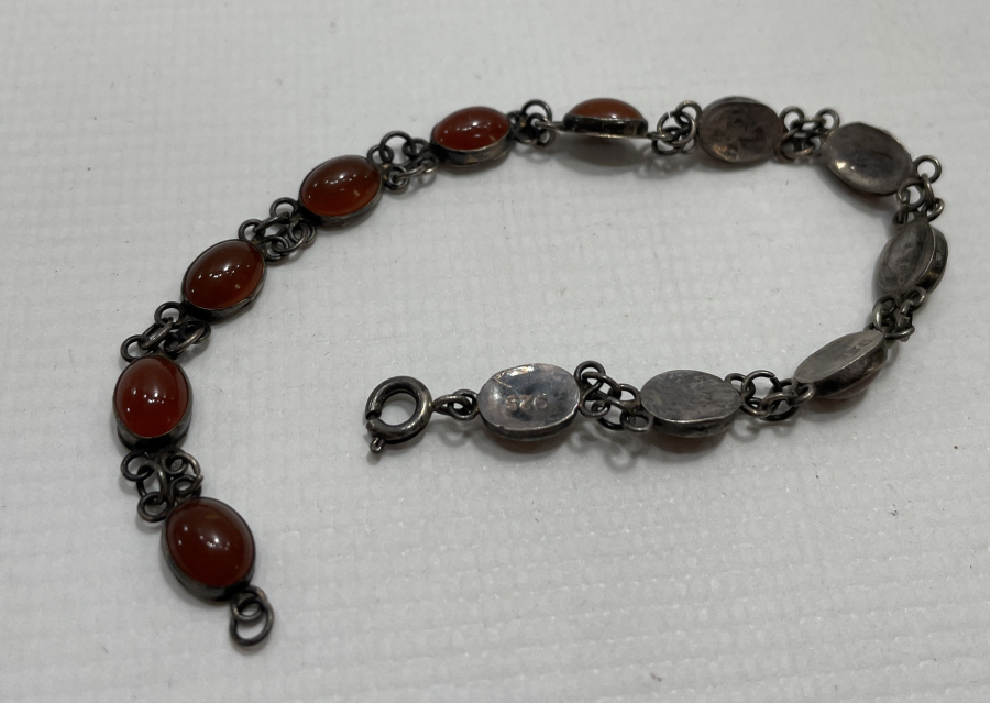 AKİK TAŞLI GÜMÜŞ BİLEKLİK