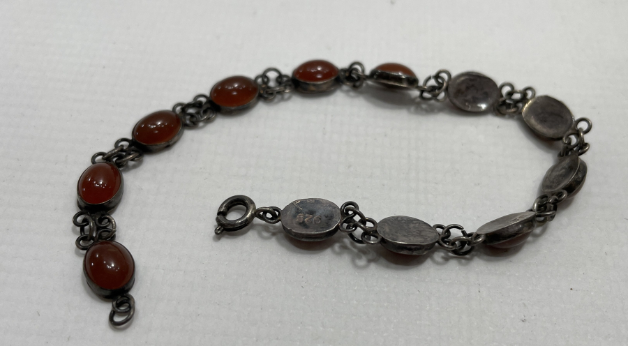 AKİK TAŞLI GÜMÜŞ BİLEKLİK