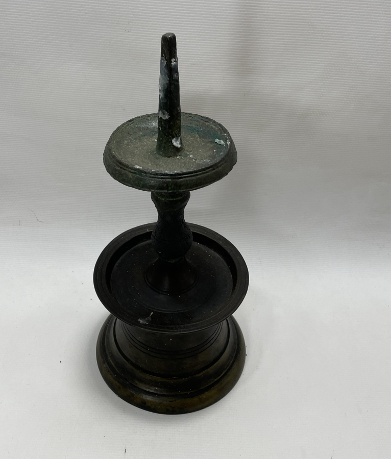 OSMANLI DÖNEMİ TEKKE İŞİ BRONZ HAVAN ŞAMDAN