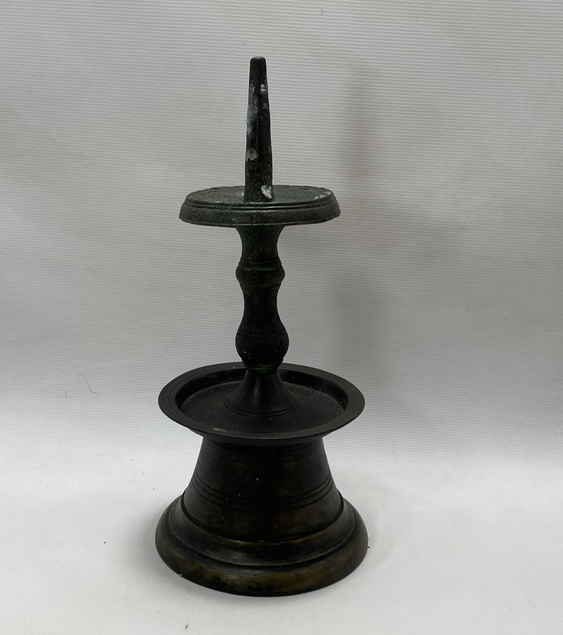 OSMANLI DÖNEMİ TEKKE İŞİ BRONZ HAVAN ŞAMDAN