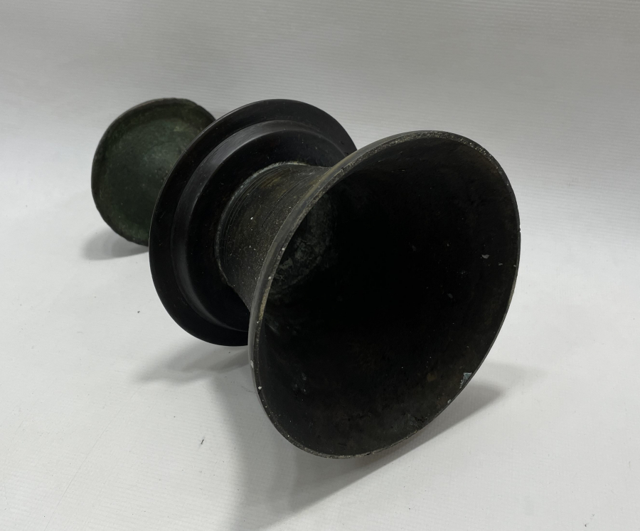 OSMANLI DÖNEMİ TEKKE İŞİ BRONZ HAVAN ŞAMDAN