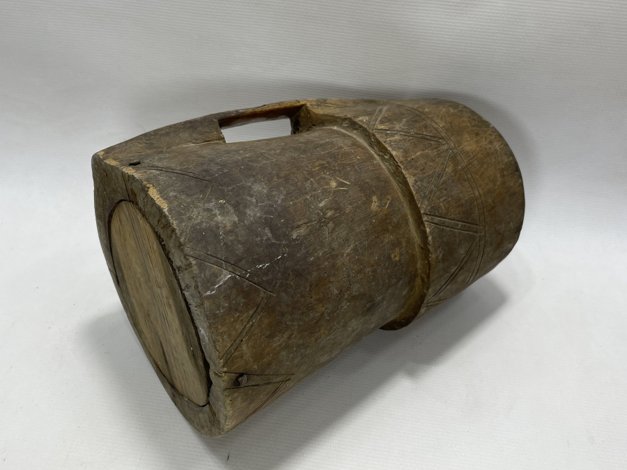 OSMANLI DÖNEMİ ÜZERİ İŞLEMELİ AHŞAP HAVAN