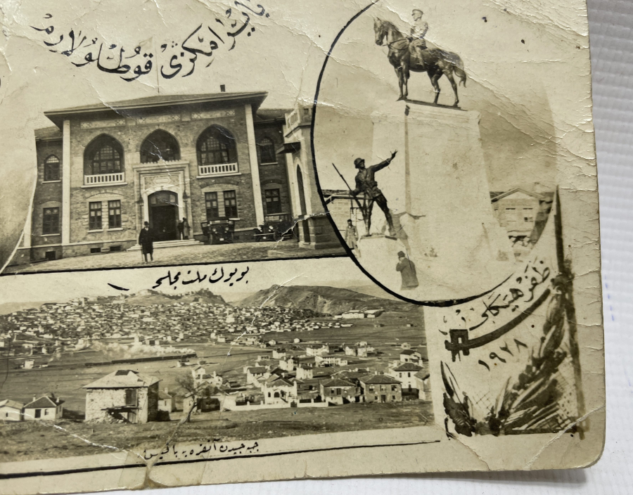 OSMANLICA YAZILI CUMHURİYET BAŞLARI NADİR KARTPOSTAL