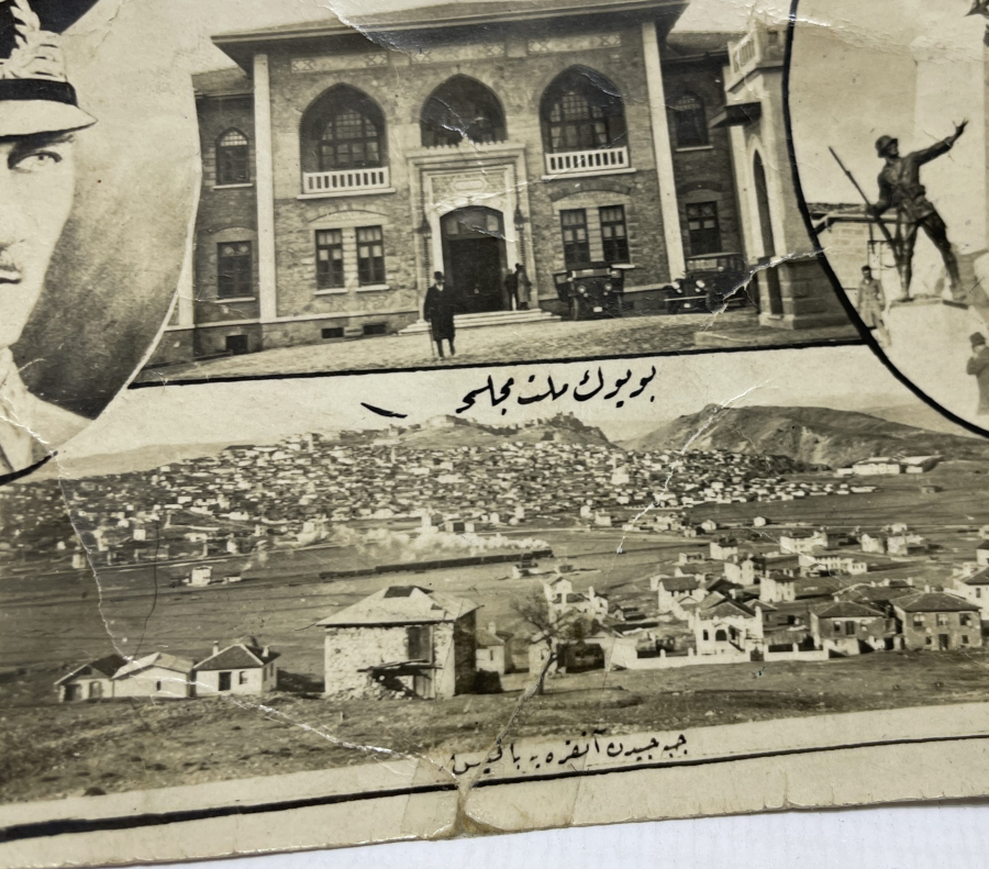 OSMANLICA YAZILI CUMHURİYET BAŞLARI NADİR KARTPOSTAL