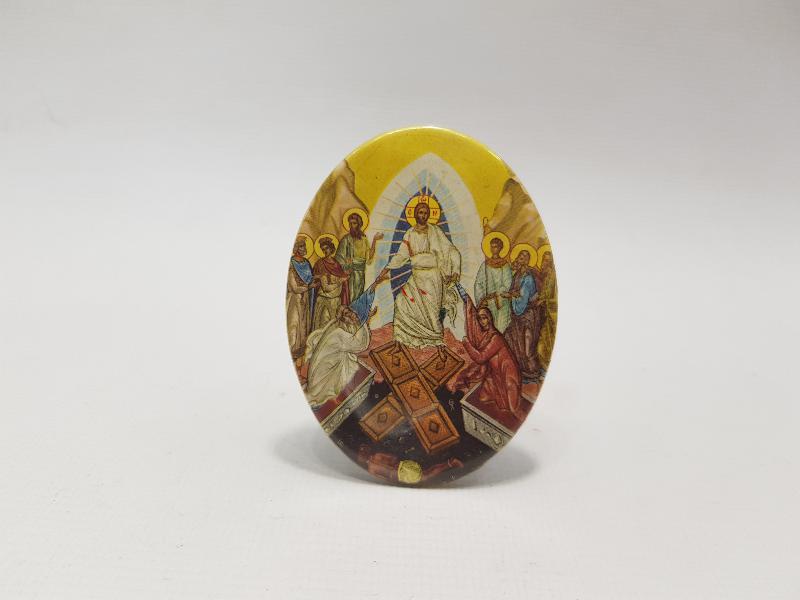 ANTİKA TENEKE İKONA 