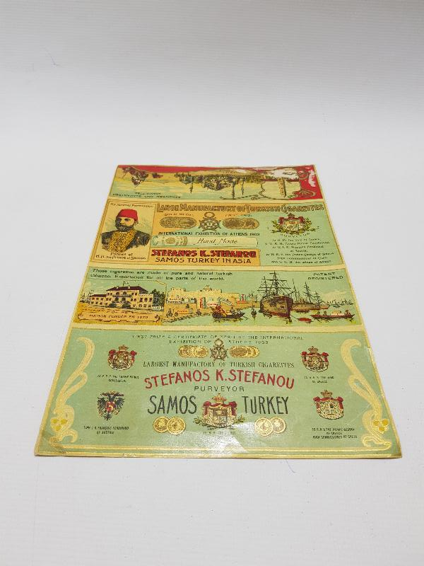 OSMANLI DÖNEMİ AYASOFYA CAMİİ GÖRSELLİ ÇOK NADİR SİGARA ETİKETİ 