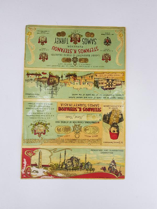 OSMANLI DÖNEMİ AYASOFYA CAMİİ GÖRSELLİ ÇOK NADİR SİGARA ETİKETİ 