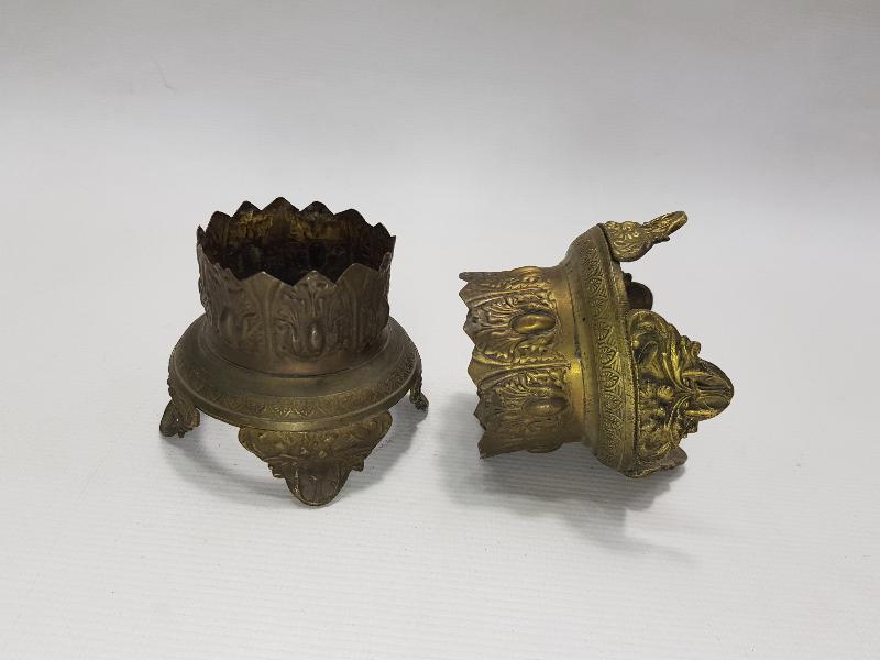 OSMANLI DÖNEMİ BİR ÇİFT PİRİNÇ KAŞIKLIK 