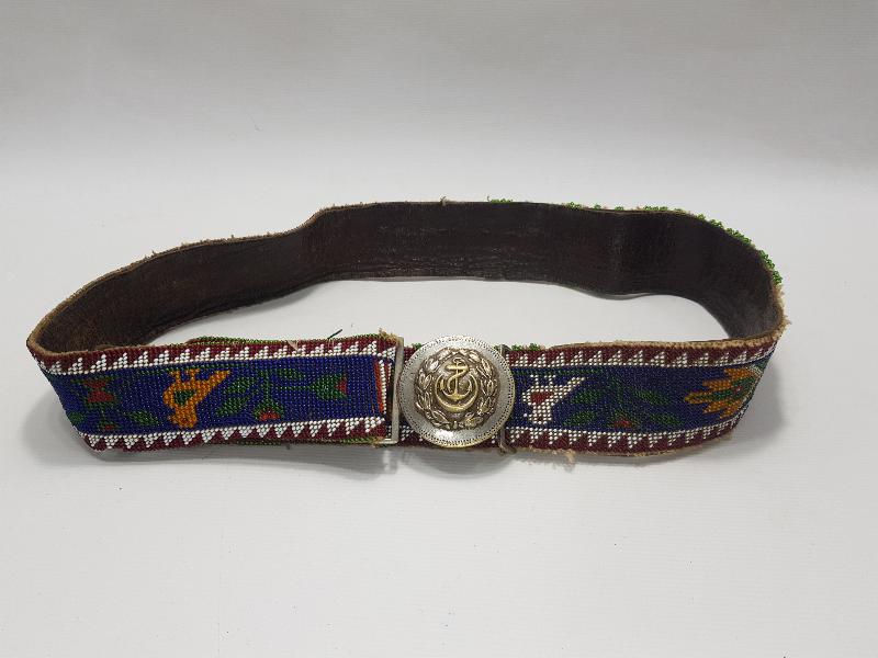 OSMANLI DÖNEMİ DENİZCİ SUBAY KEMER TOKALI BONCUK İŞLEME KEMER