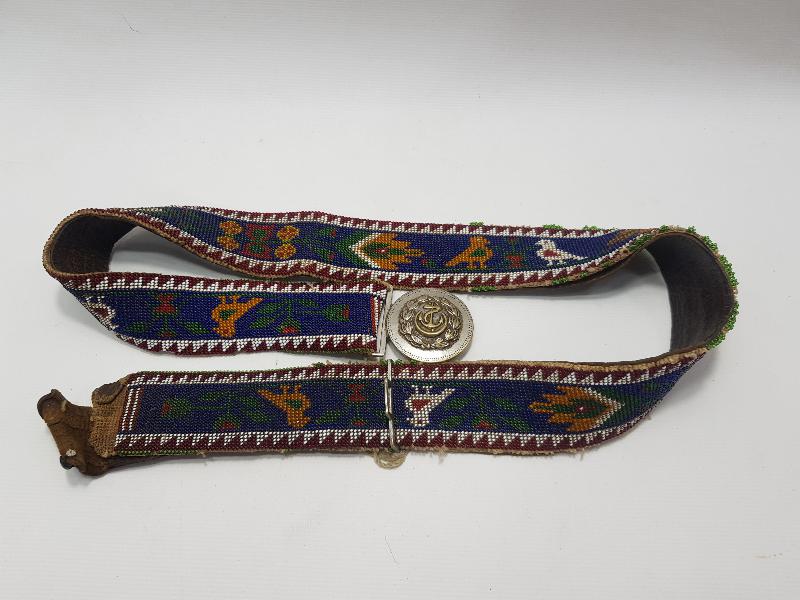 OSMANLI DÖNEMİ DENİZCİ SUBAY KEMER TOKALI BONCUK İŞLEME KEMER