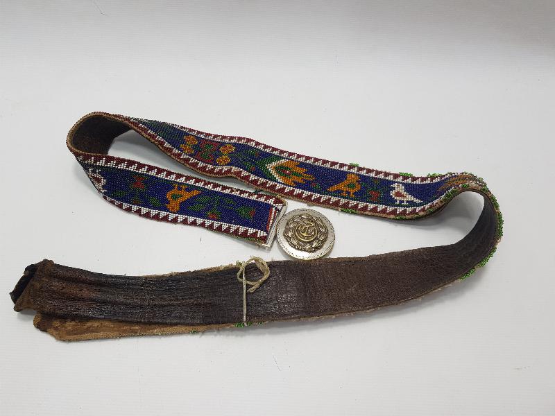 OSMANLI DÖNEMİ DENİZCİ SUBAY KEMER TOKALI BONCUK İŞLEME KEMER