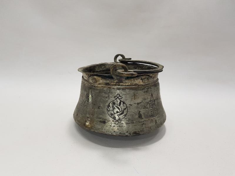 OSMANLI DÖNEMİ KALEM İŞÇİLİKLİ YOĞURT BAKRACI 