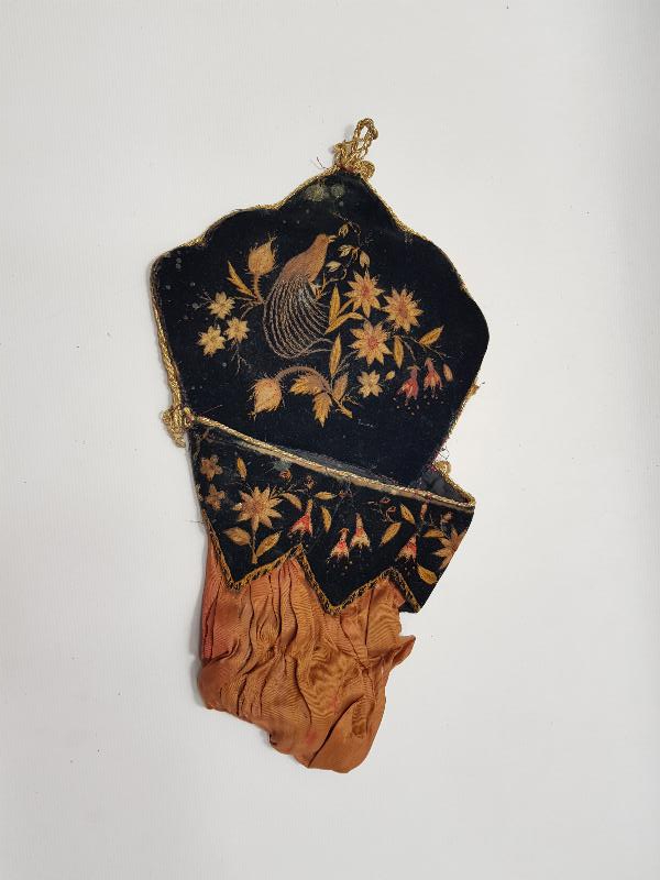 OSMANLI DÖNEMİ RUM İŞİ EL İŞLEME KADİFE KAŞIKLIK 