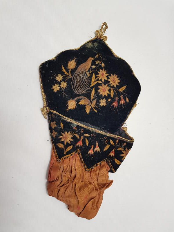 OSMANLI DÖNEMİ RUM İŞİ EL İŞLEME KADİFE KAŞIKLIK 