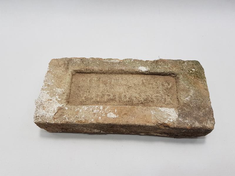 OSMANLI DÖNEMİ RUMCA YAZILI TUĞLA 