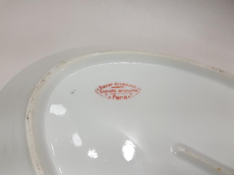 PAZAR DU LEVANT SOCIETE ANONYME PERA DAMGALI KALLAVİ KAYIK TABAK