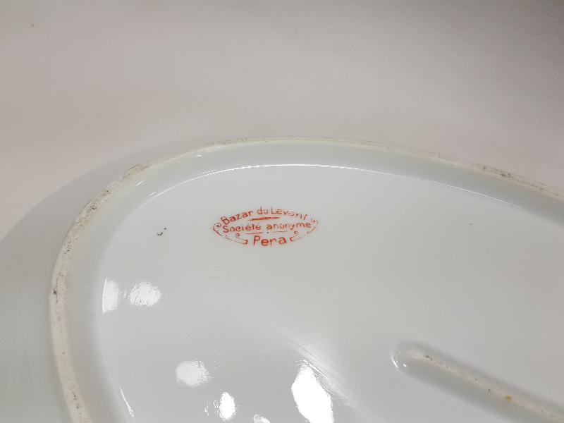 PAZAR DU LEVANT SOCIETE ANONYME PERA DAMGALI KALLAVİ KAYIK TABAK