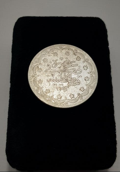 SULTAN ABDÜLHAMİD DÖNEMİ GÜMÜŞ 20 KURUŞ MECİDİYE 