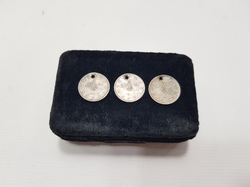 SULTAN MEHMET REŞAD DÖNEMİ 3 ADET GÜMÜŞ 2 KURUŞ MECİDİYE