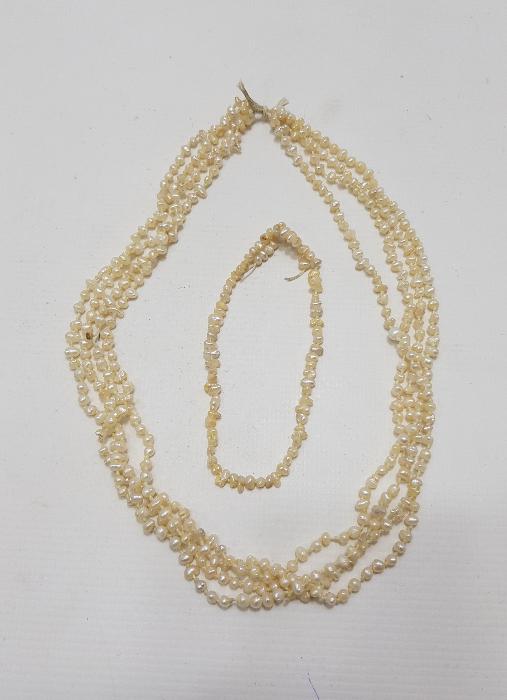 KUM İNCİ GERDANLIK VE BİLEKLİK 