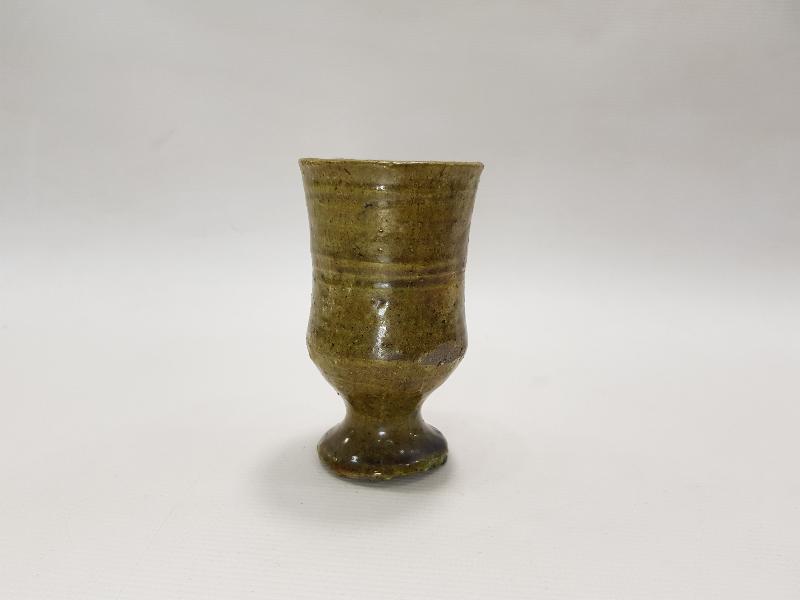 OSMANLI DÖNEMİ KONYA SİLLE İŞİ SIRLI SERAMİK KADEH