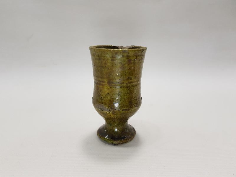 OSMANLI DÖNEMİ KONYA SİLLE İŞİ SIRLI SERAMİK KADEH