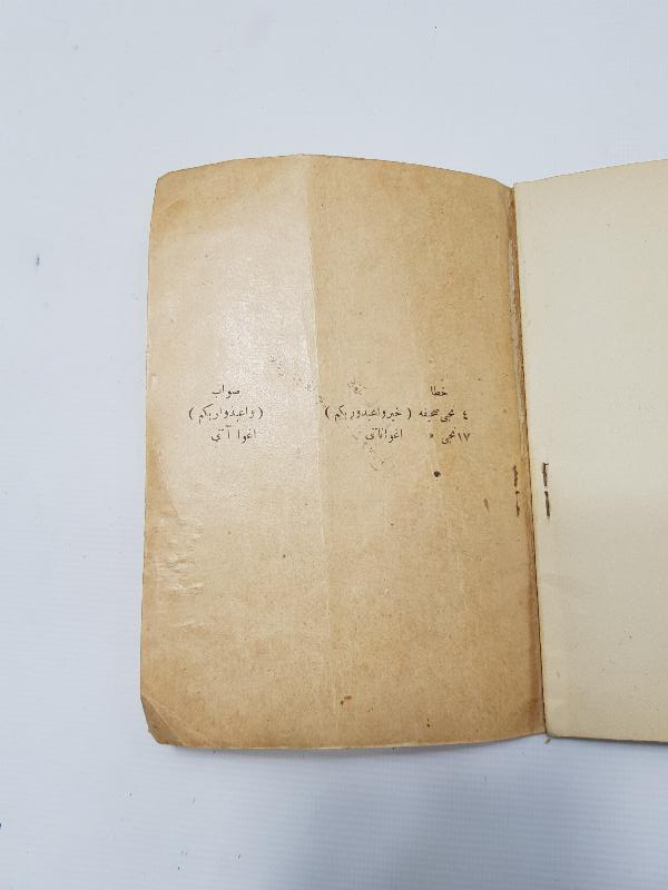 OSMANLICA DONANMA CEMİYETİ DAMGALI KİTAP