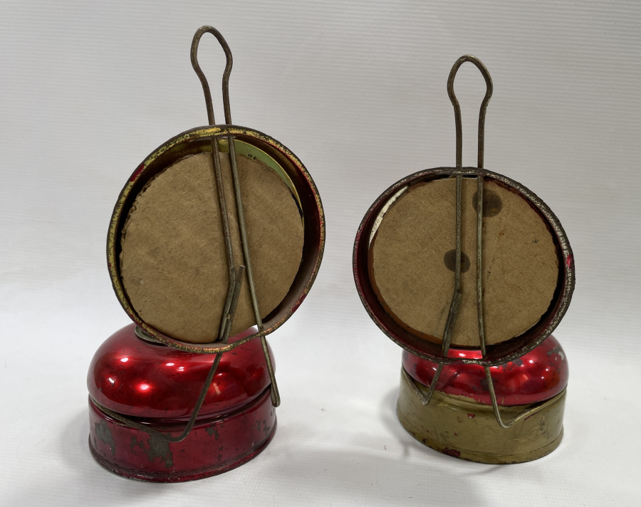 2 ADET ÇİL KONDİSYONDA AYNALI GAZ LAMBASI